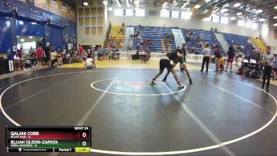 145 lbs Round 6 (8 Team) - Qalani Cobb, Black Hive vs Elijah Olson-Zapata, Viera Hammers