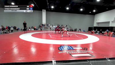126 lbs Chazz Robinson, Illinois Freestyle vs Cyrus Woodberry, Team Michigan - Red