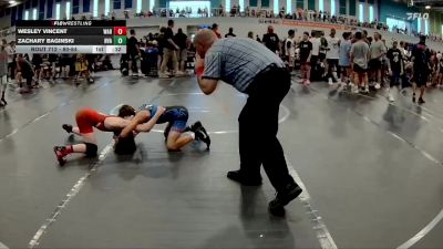 80-84 lbs Semifinal - Wesley Vincent, Warhawks vs Zachary Baginski, FL Scorpions Wrestling Club