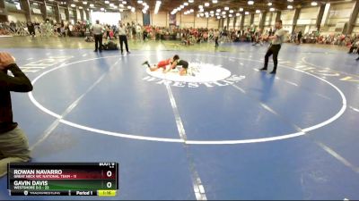 72 lbs Rd# 6- 9:00am Saturday Final Pool - Rowan Navarro, Great Neck WC National Team vs Gavin Davis, Westshore D.S