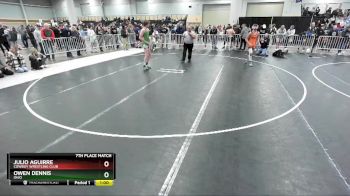 132 lbs 7th Place Match - Owen Dennis, Ohio vs Julio Aguirre, Cowboy Wrestling Club