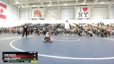 106 lbs Cons. Semi - Daniel Horowitz, GPS Wrestling Club vs Link Backus, Anarchy Wrestling