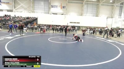 102 lbs Cons. Round 2 - Ryan Sullivan, Niskayuna Youth Wrestling Club vs Gideon Reed, LeRoy Wrestling Club