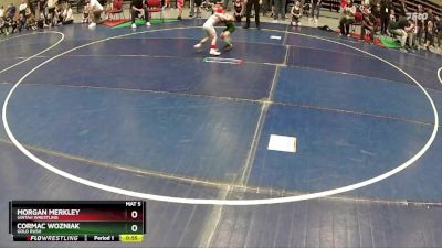 45 lbs Cons. Round 5 - Cormac Wozniak, Gold Rush vs Morgan Merkley, Uintah Wrestling