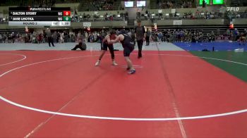 Round 3 - Jase Lhotka, Mahnomen/Waubun Thunderbirds vs Dalton Story, Heartland Wrestling Academy