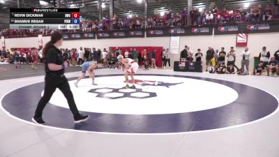 57 kg Champ. Round 2 - Revin Dickman, Brownsburg Wrestling Club vs Shamus Regan, Pennsylvania