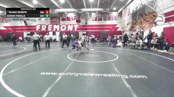 105 lbs 5th Place Match - Zariah Padilla, Gilroy vs Eliana Mcbeth, Saratoga