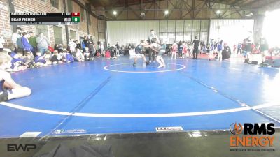 83 lbs Rr Rnd 1 - Brennon Roblyer, Team Tulsa NDT vs Beau Fisher, Mojo Mulisha 12u