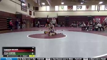 113 lbs Round 3 - Ryan Hoefer, Xavier, Cedar Rapids vs Dawson Becker, Alburnett