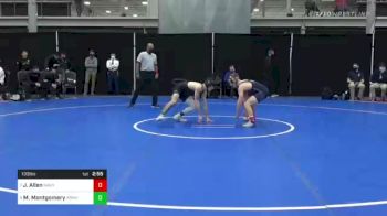 133 lbs Semifinal - Jacob Allen, Navy vs Mark Montgomery, Army West Point