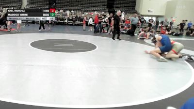 141 lbs Rr Rnd 1 - Joel Mendez, Triumph Maize - MSE vs Maddox White, Mat Assassins Red - MSE