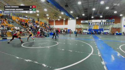 132 lbs Cons. Round 2 - Ruben Herrera, Norte Vista vs Cristopher Herrera, Carter