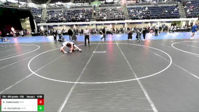 7th - 8th grade - 158 Semis - Gavyn Gatewood, Moen Wrestling Academy vs Hank Humphrey, DC Elite Wrestling