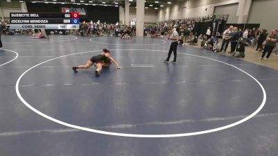 130 lbs Cons. Semis - Sussette Bell, California vs Jocelynn Mendoza, Gilroy High School Wrestling