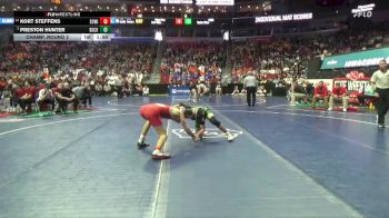 1A-150 lbs Champ. Round 2 - Preston Hunter, Beckman Catholic vs Kort Steffens, South Winneshiek