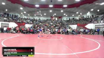 125 lbs Semifinal - Nevaeh Wilson, Midwest RTC vs Aaliyah White, Owen Valley Wrestling