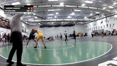 285 Freshman/Soph 1st Place Match - Andrew Vanscoy, Baldwin Wallace vs Peyton Long, Trine