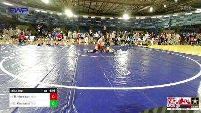 144 lbs Consi Of 16 #1 - Bryce Morrison, Michigan Premier WC vs Onyx Kunsaitis, East Idaho Elite Wrestling Club