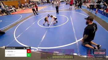 46 lbs Quarterfinal - Julian Salinas, Texas Takedown Academy vs Luke Crain, Skiatook Wrestling Club