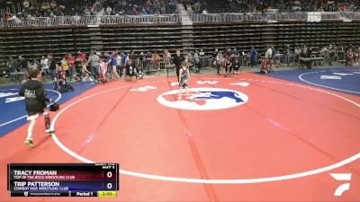 49 lbs Quarterfinal - Tracy Froman, Top Of The Rock Wrestling Club vs Trip Patterson, Cowboy Kids Wrestling Club
