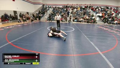 107 lbs Semifinal - Rachel Corley, Cedar Park vs Ava Granados, Norman North