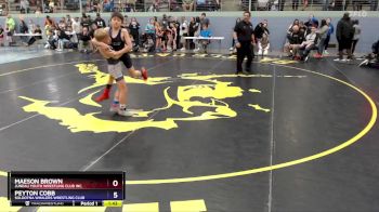 83 lbs Quarterfinal - Maeson Brown, Juneau Youth Wrestling Club Inc. vs Peyton Cobb, Soldotna Whalers Wrestling Club