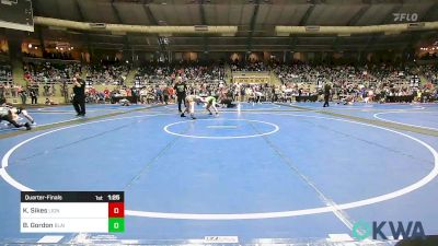 112 lbs Quarterfinal - Kingston `Rooster` Sikes, Lions Wrestling Academy vs Brayson Gordon, Blaine County Grapplers