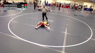 10U - 77 lbs Cons. Round 4 - Everett Seckerson, Chatfield Wrestling vs Andrew Zimmerman, Byron