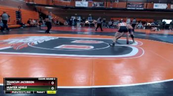 132 lbs Champ. Round 2 - Hunter Hogle, North Fremont vs Teancum Jacobson, Buhl