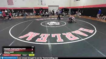 144 lbs Champ. Round 3 - Brian Hart, WAUCONDA vs Maksim Mukhamedaliyev, Arlington Heights (HERSEY)