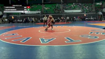 6A 285 lbs Champ. Round 2 - Julian Maddox, Shades Valley vs Luke Sparks, Hartselle