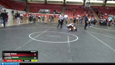 105 lbs Round 1 - Chase Hodas, Shamrock vs Cayden Gibson, Unattached