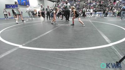 62/67 lbs Rr Rnd 3 - Kooper Hargis, Henryetta Knights Wrestling Club vs Penelope Rodgers, Newcastle Youth Wrestling