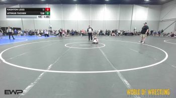 46 lbs Quarterfinal - Kashton Legg, Tulsa Elite 9U vs Attikus Tucker, Team Savage 9U