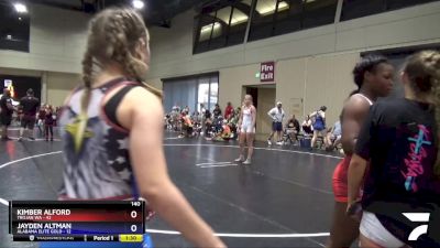 140 lbs Round 5 (6 Team) - Jayden Altman, Alabama Elite Gold vs Kimber Alford, Trojan WA