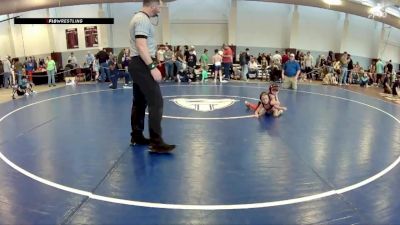 40 lbs Cons. Round 1 - Eli DeHart, Rural Retreat vs Evie Brumfield, Reaper Wrestling Club