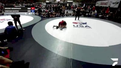113 lbs Brodie Henderson, NAWA - North Area Wrestling Association vs Cristian Bustos, CVWA - Central Valley Wrestling Association