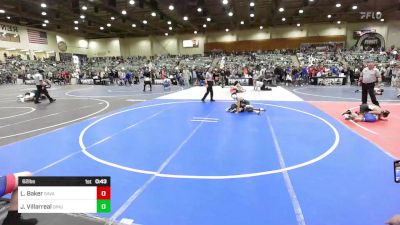 62 lbs Quarterfinal - Liam Baker, Savage House WC vs Jayvin Villarreal, Dinuba Wrestling