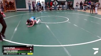 95 lbs Champ. Round 2 - Austin Stiles, Diamondville Wrestling Club vs Ashton Horning, Sheridan Wrestling Club