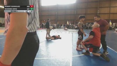 130 lbs Rr Rnd 1 - Robert Rodriguez, Rednose vs Massimo Ortiz, Arete Wrestling Academy
