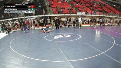 125 lbs Cons. Semis - Millie Batavia, Nevada vs Claire Hume, Washington
