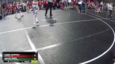 60 lbs Round 5 (6 Team) - Casen Chapman, Kentucky vs Brooks Berg, South Dakota Thunder