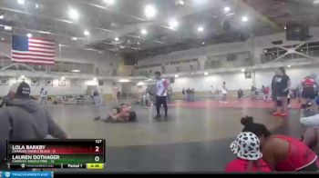 127 lbs Round 2 (4 Team) - Lauren Dothager, Charlies Angels Pink vs Lola Barkby, Charlies Angels Black