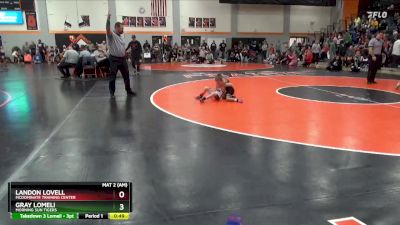 PW-6 lbs Cons. Round 1 - Gray Lomeli, Morning Sun Tigers vs Landon Lovell, Mcdominate Training Center