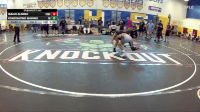 106 lbs Round 1 (8 Team) - Konstantino Marinis, Funky Monkey vs ISAIAH ALONSO, Palm Harbor WC
