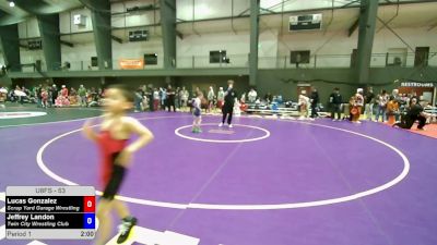 53 lbs Champ. Rd Of 16 - Lucas Gonzalez, Scrap Yard Garage Wrestling vs Jeffrey Landon, Twin City Wrestling Club