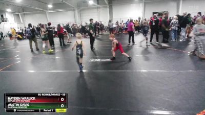 55 lbs Round 5 - Hayden Warlick, Suplex City Raptors vs Austin Davis, Carolina Reapers