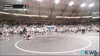 67 lbs Round Of 16 - McCrae Cox, Coweta Tiger Wrestling vs Peter Burke, Choctaw Ironman Youth Wrestling
