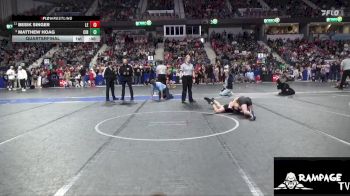 90 lbs Quarterfinal - Matthew Hoag, Circle vs Besik Singer, Lawrence Elite