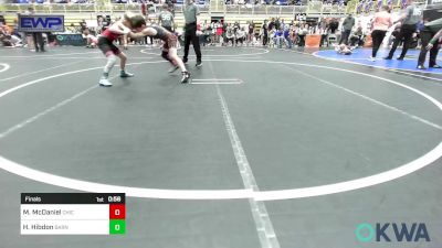 83 lbs Final - Mason McDaniel, Chickasha Youth Wrestling vs Henry Hibdon, Barnsdall Youth Wrestling